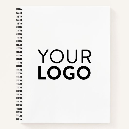 8,5-inch x 11-inch spirale laptop - zwart notitieboek (Voorkant)