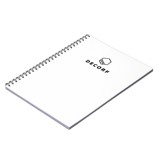 8,5-inch x 11-inch spirale laptop - zwart notitieboek (Linkerzijde)