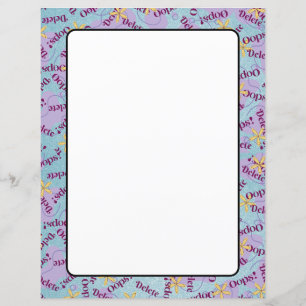 8,5-inch x 11-inch vellen papier Briefpapier OPS! 