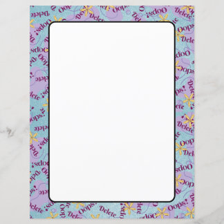 8,5-inch x 11-inch vellen papier Briefpapier OPS!