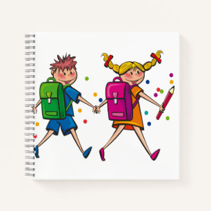 8,5-inch x 8,5-inch spiral Notitieboek