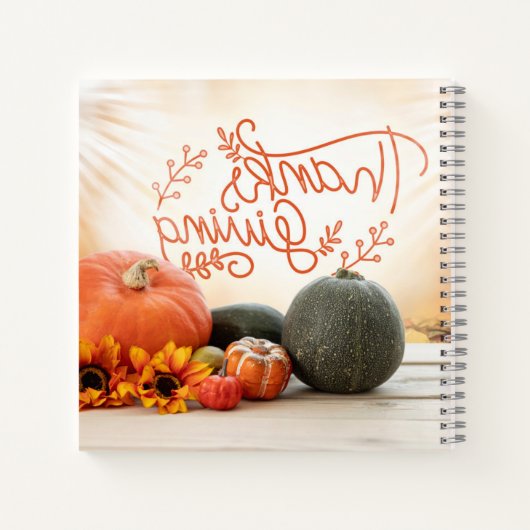 8,5-inch x 8,5-inch spiral Notitieboek (Achterkant)