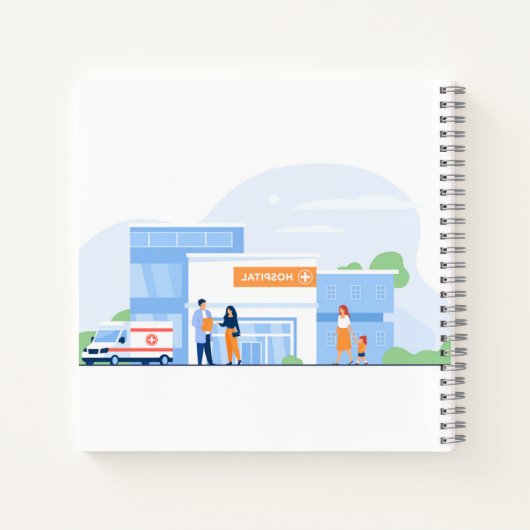 8,5-inch x 8,5-inch spiral Notitieboek (Achterkant)