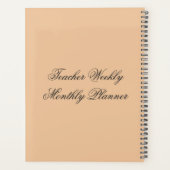 8,5 x11 inch spiraalvormig wekelijks maandelijks p planner (Achterkant)