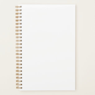 8.5 "x5.5" Gold Spiral Zacht Hoesje Notitieboek No