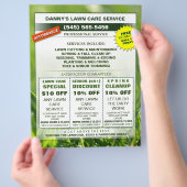 8,5 x 11 Coupon Promotie Business Flyer (Hand)