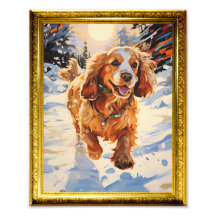 8.5 x 11 foto Wall Art Cocker Spaniel Hond