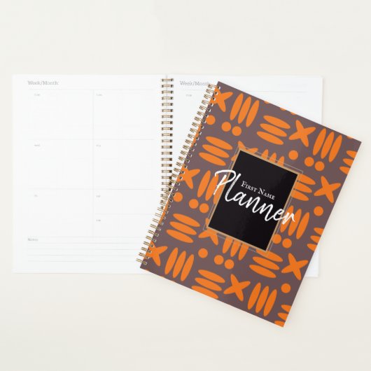(8,5 x 11 inch), hard Hoesje, zwarte spiraalplaat Planner (Display)