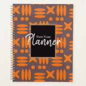 (8,5 x 11 inch), hard Hoesje, zwarte spiraalplaat Planner (Voorkant)