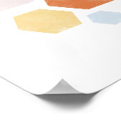 8,5 x 11 inch, kleurrijk vormig Poster (Hoek)