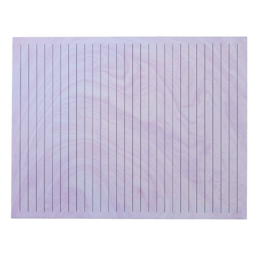 8,5 x 11-inch Paarse, zwarte legende breedbeeldsch Notitieblok (Voorkant)