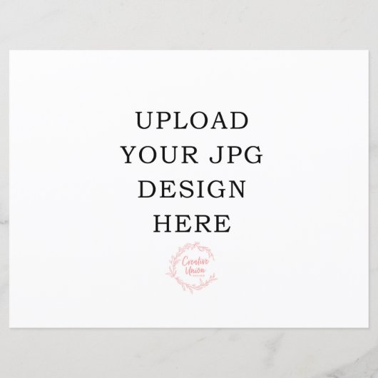 8,5 x 11 kaartvoorraad (Achterkant)