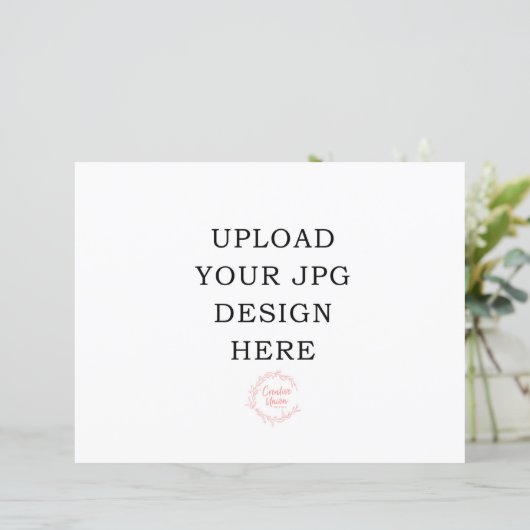 8,5 x 11 kaartvoorraad (Staand voorkant)