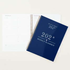 8,5 x 11 Navy Planner 202*-2* voor thuis of Kantoo