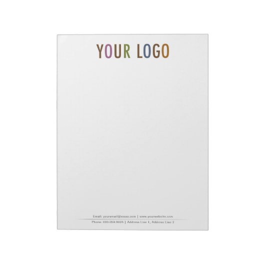 8.5 x 11 Notitieblok voor aangepaste lettergrootte (Linkerzijde)