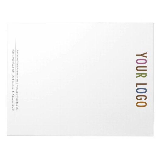 8.5 x 11 Notitieblok voor aangepaste lettergrootte (Voorkant)