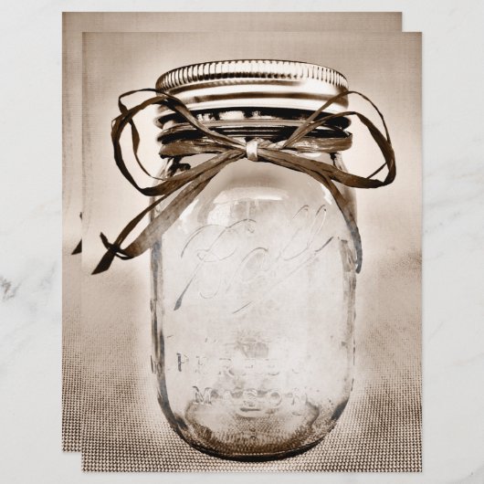 8,5 x 11 Robuust landstaal, zwart papier (Voorkant / Achterkant)