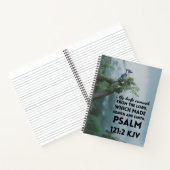 8.5 x 11 Spiraal Notebook Psalm 121:2 KJV Notitieboek (Binnen)