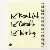 8,5 x 11 spiraalvormig Notitieboek (Achterkant)