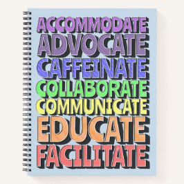 8.5 x 11 Spiral Notebook - A Teacher's Day Notitieboek