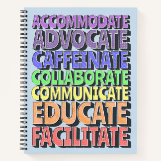 8.5 x 11 Spiral Notebook - A Teacher's Day Notitieboek