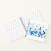 8,5" x 8,5" spiraal notebook notitieboek (Binnen)