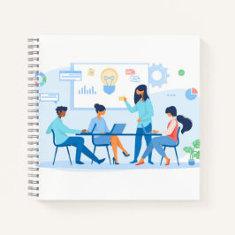 8,5" x 8,5" spiraal notebook notitieboek