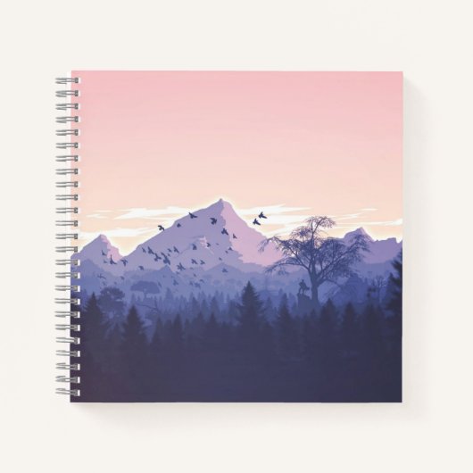 8,5" x 8,5" spiraal notebook notitieboek (Voorkant)