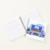 8,5" x 8,5" spiraal notebook notitieboek (Binnen)