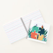 8,5" x 8,5" spiraal notebook notitieboek (Binnen)