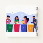 8,5" x 8,5" spiraal notebook notitieboek (Achterkant)