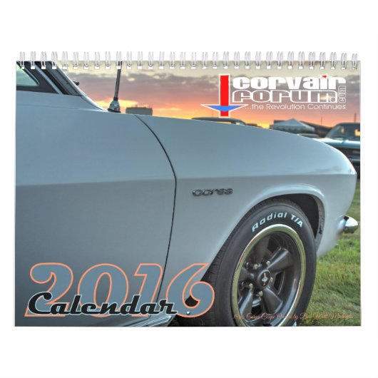 8,5x11 CorvairForum Wall Agenda Kalender (Hoes)