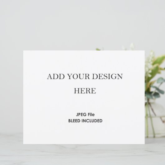 8,5x11-inch horizontale Kaart Stock 110 lb (Staand voorkant)