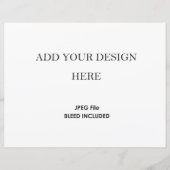 8,5x11-inch horizontale Kaart Stock 110 lb (Voorkant)