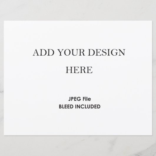 8,5x11-inch horizontale Kaart Stock 110 lb (Voorkant)