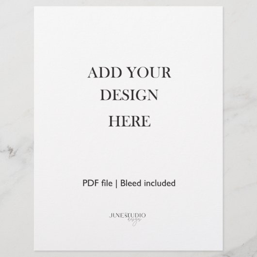 8.5x11" Portrait Sheet Printing (Voorkant)