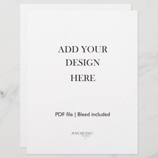 8.5x11" Portrait Sheet Printing (Voorkant / Achterkant)