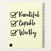 8.5x11 Weekse en Maandelijkse Planner (Achterkant)