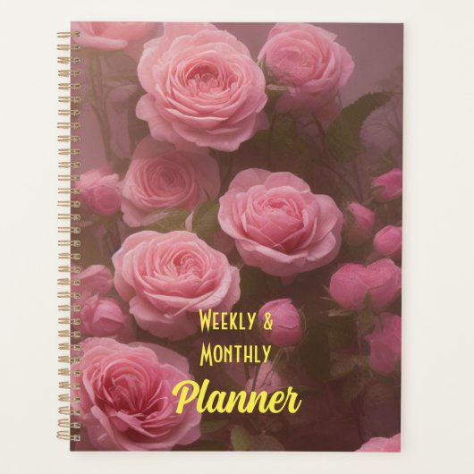 8.5x11 Weekse en Maandelijkse Planner - Niet-gedat (Voorkant)