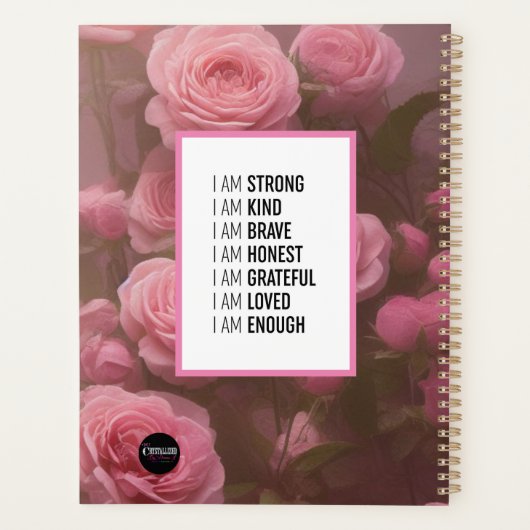 8.5x11 Weekse en Maandelijkse Planner - Niet-gedat (Achterkant)