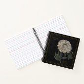 8,5x8,5" Paeonia Officinalis Black Notitieboek (Binnen)
