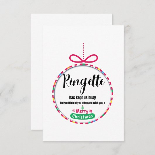 8,9 cm x 12,7 cm flat-panelbeeldscherm - Hartelijk Bedankkaart (Voorkant / Achterkant)