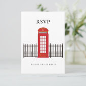 8,9 cm x 12,7 cm responskaart RSVP kaartje (Staand voorkant)
