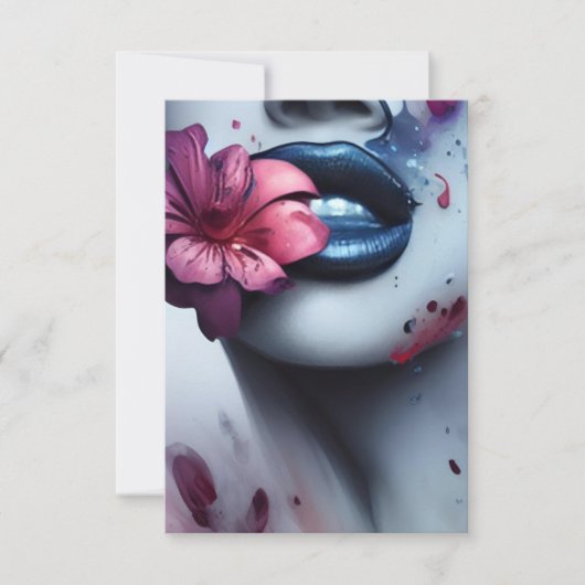 8,9 cm x 12,7 cm Tarjeta de agradecimiento plana Bedankkaart (Voorkant)