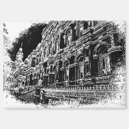 8,9 cm x 6,4 cm rechthoekige magneet