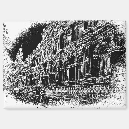 8,9 cm x 6,4 cm rechthoekige magneet (Voorkant)