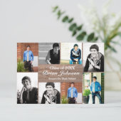 8/9 Fotohout - 3x5 Afstuderen Aankondiging (Staand voorkant)