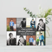 8/9 Foto's grijs hout - Aankondiging Afstuderen (Staand voorkant)