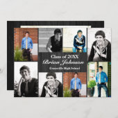 8/9 Foto's grijs hout - Aankondiging Afstuderen (Voorkant / Achterkant)