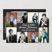 8/9 Foto's grijs hout - Aankondiging Afstuderen (Voorkant / Achterkant)